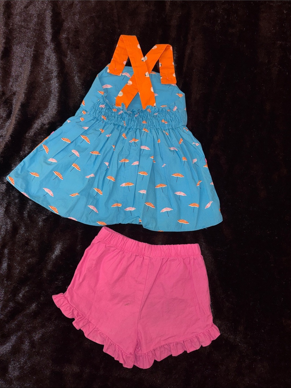 RicRac & Ruffles  Bright Pink Ruffle Shorts - Picture 3 of 4